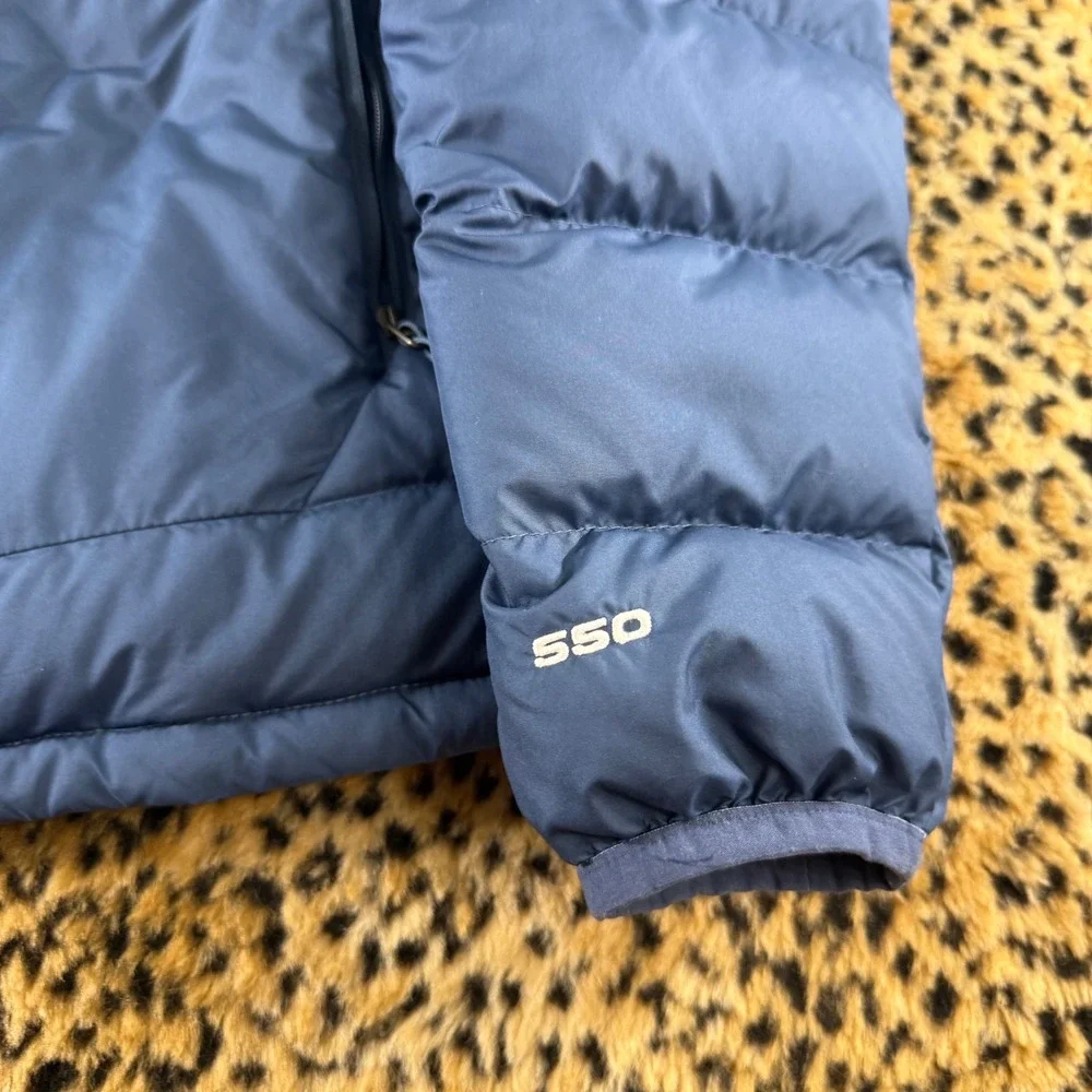 The North Face Aconcagua 550 Down Puffer Jacket Mens Small Navy Blue Insulated